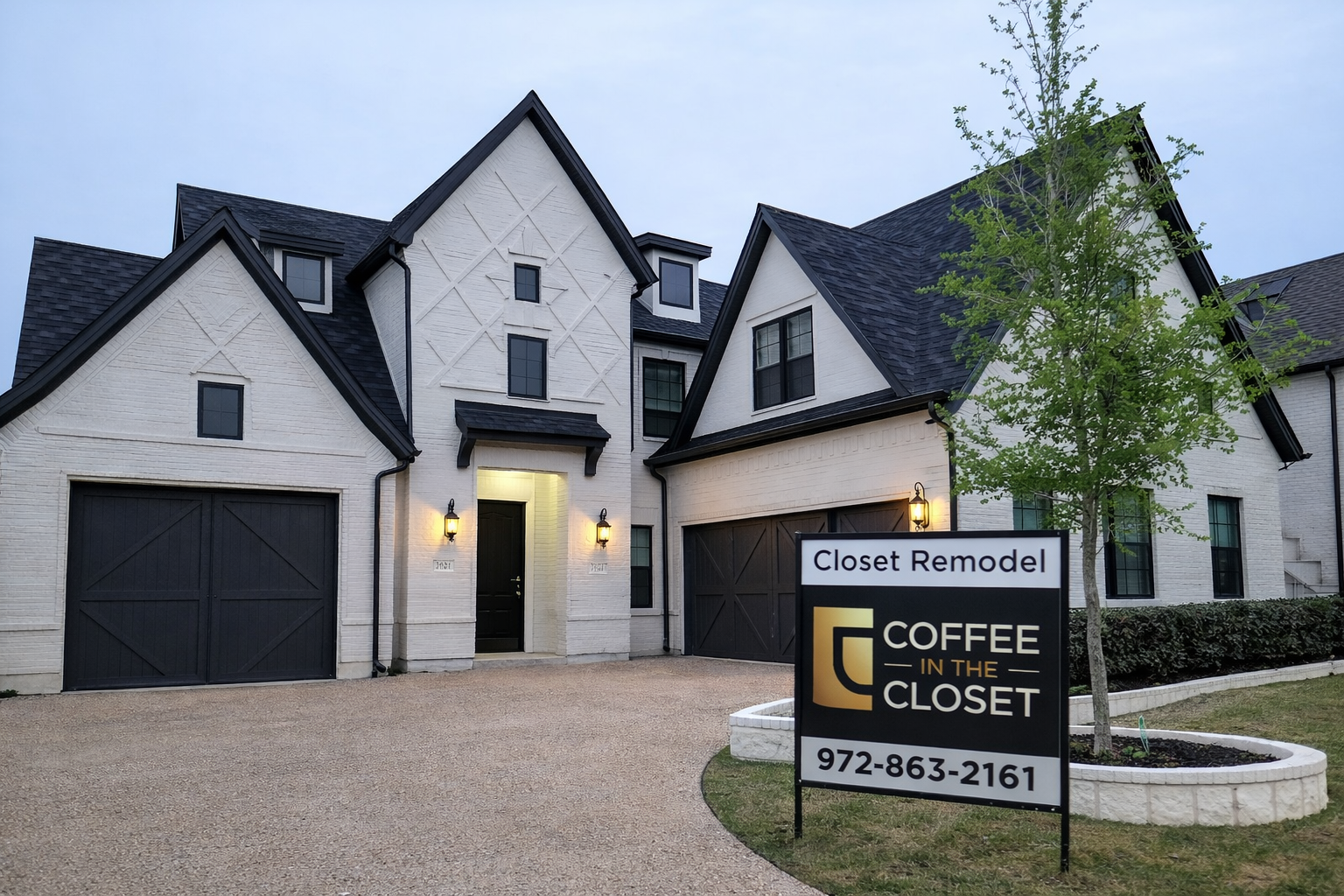Custom closet design and installation for McKinney, TX homes by Coffee in the Closet