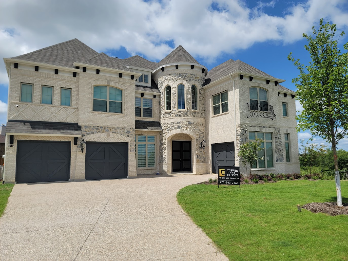 Custom closet design and installation for Southlake, TX homes by Coffee in the Closet