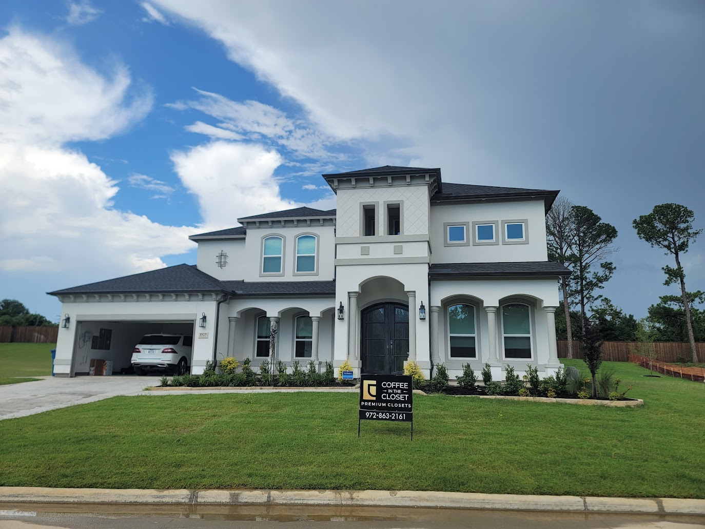Custom closet design and installation for University Park, TX homes by Coffee in the Closet