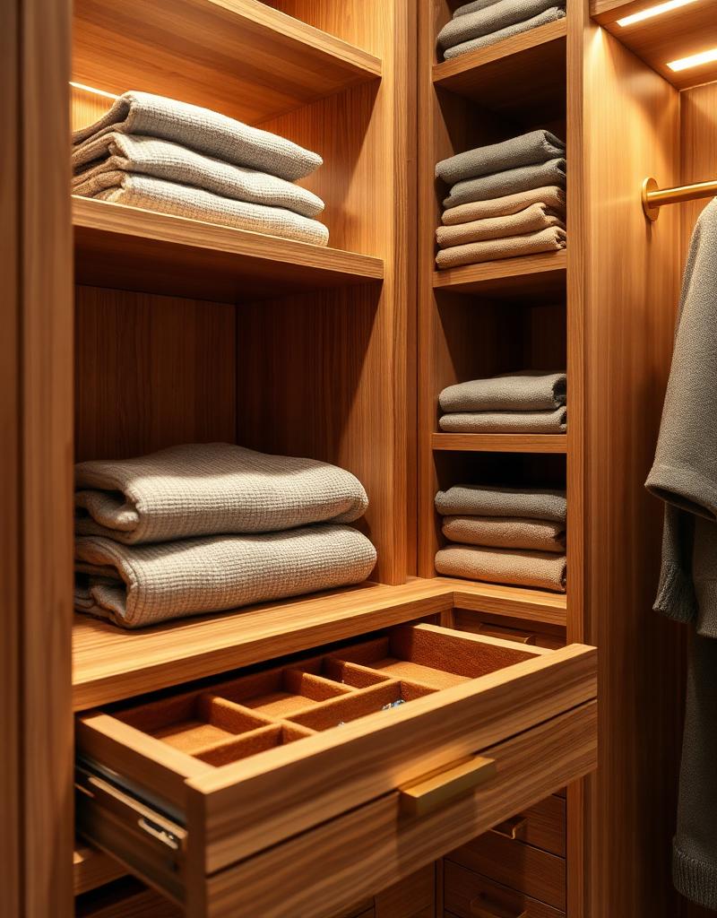 Custom cabinetry with integrated lighting and Salice undermount hardware